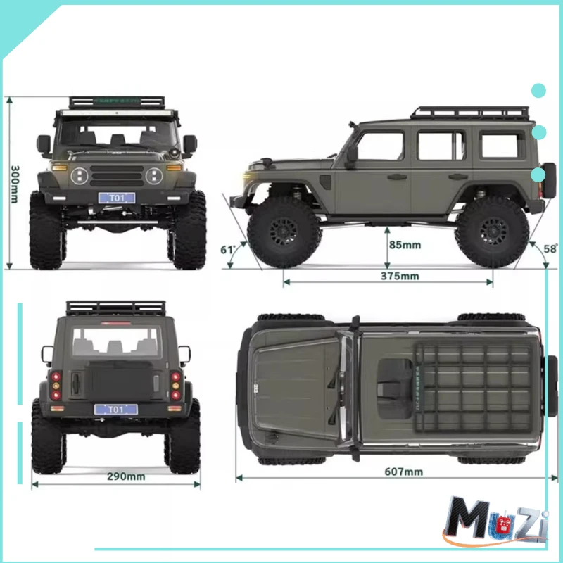 YK 4084 1/8 coches RC 212 4WD bloqueo diferencial coche de escalada todoterreno de doble velocidad 2,4G rC para regalo de juguete de cambio de velocidad alta y baja