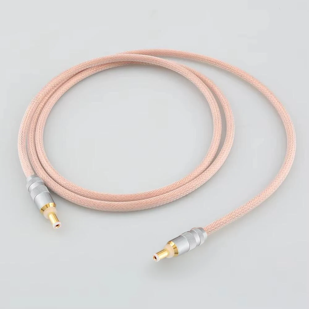 HIFI Audiophile DC Power Cord GX16-2P Connector OCC Copper Wire 5.5mm 2.1/2.5mm DC Jack Audio Equipment Power Cable view 4