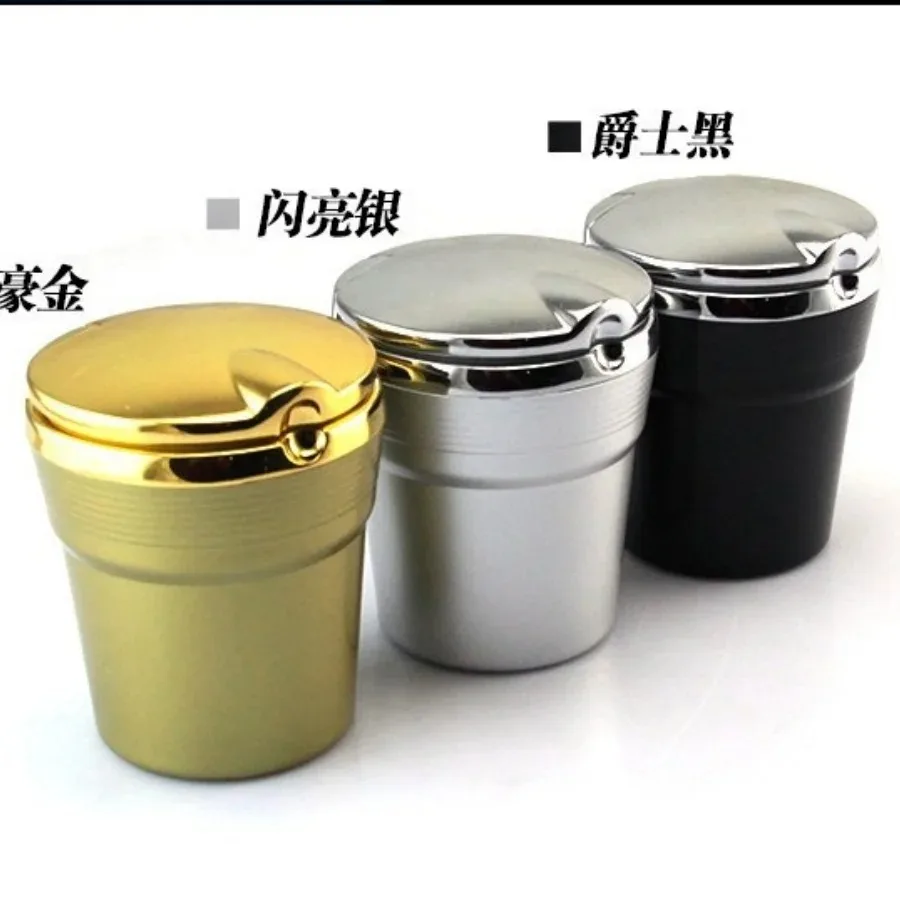 Portable Plastic Car Ashtray with Lid Multifunctional Ash Storage Box Auto Interior & Household Accessories