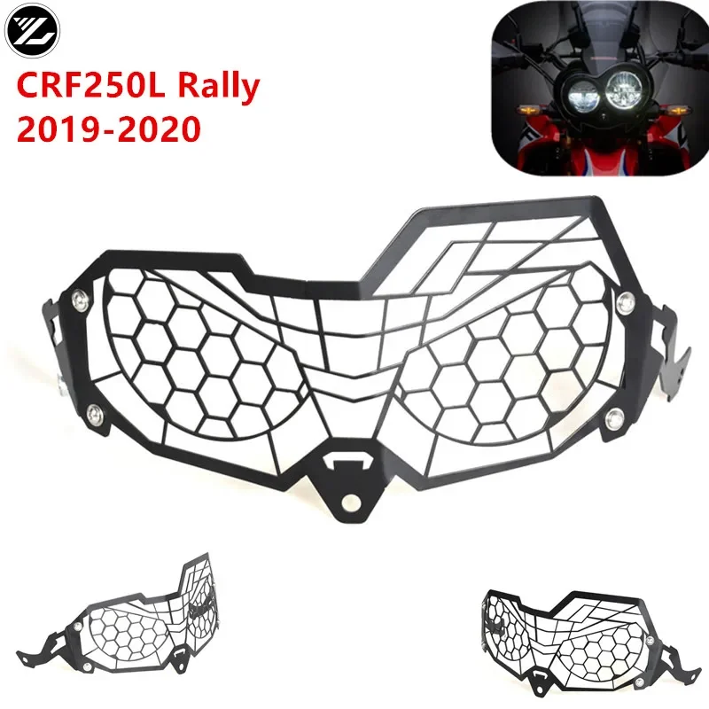 2023 For HONDA CRF 250L 300L Rally 2017-2022 2021 2020 CRF250L 250 300 L Motorcycle CNC Headlight Headlamp Protector cover grill