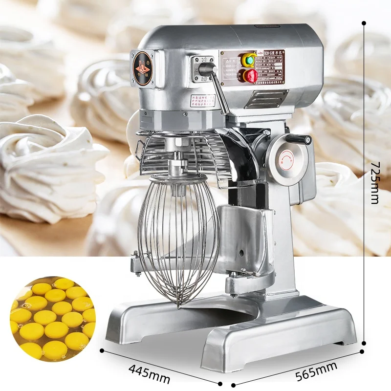 Commercial Kitchen 3-in-1 Appliances 3-Speed 20L Steel Food Bread Mixer Dough Hook Wire Whip Stand/Table Blender Hand Mixer One