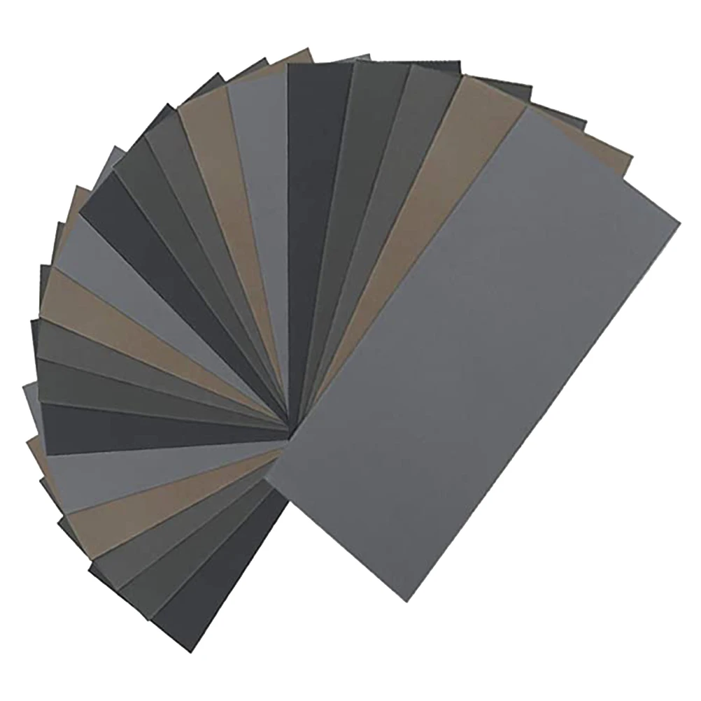 

20pcs 9X3.6Inch Sandpaper Kit Multi-Purpose Dry Wet Polishing Abrasive Paper Sheets Waterproof For Car Woodworking