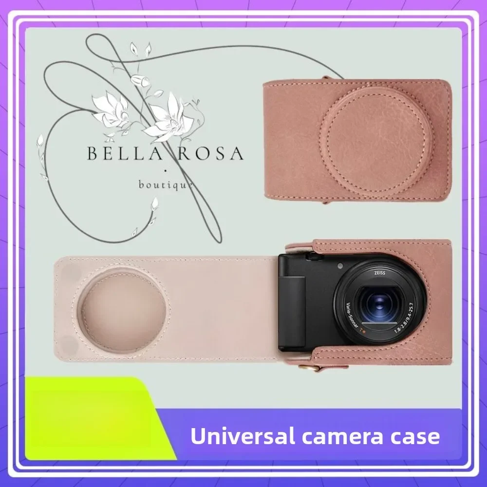 For Sony ZV1 ZV1F For Ricoh GR2 GR3 GR3X With Strap PU Leather Camera Bag Case For Canon SX740 SX730+1 PCS Free Cleaning Pen