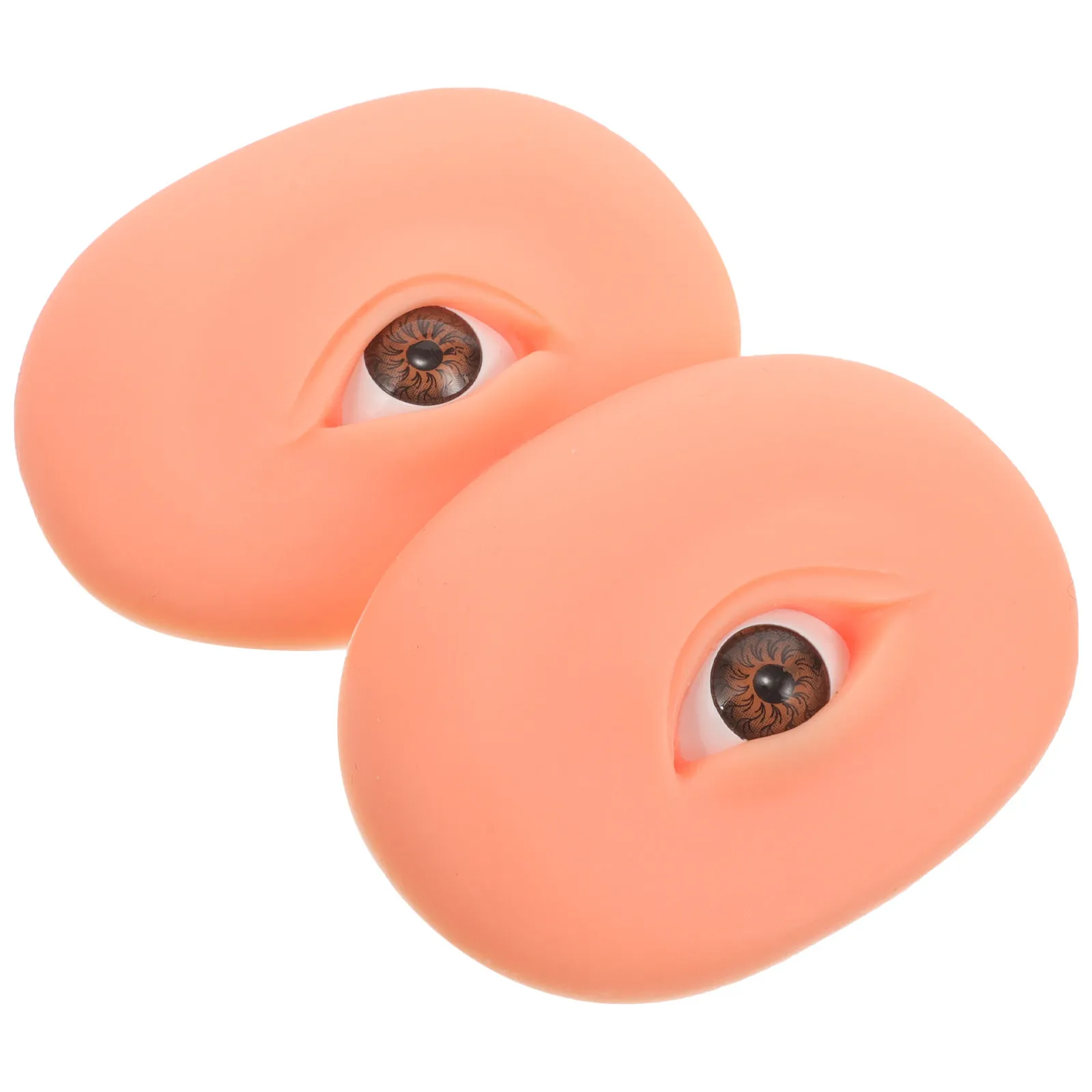 

1 пара силиконовых тренировочных накладок 5D для отработки макияжа бровей и век, для тренировки нанесения теней и наращивания ресниц