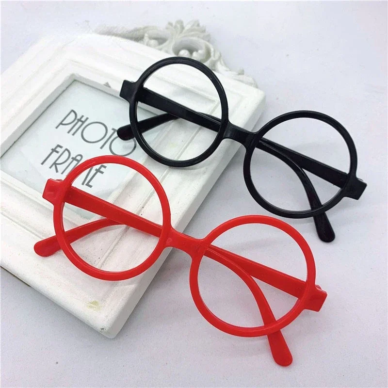20pcs Fashion Round Glasses Frame Without Lens Decoration Holiday Christmas  Party Props for Kids Children Easter
