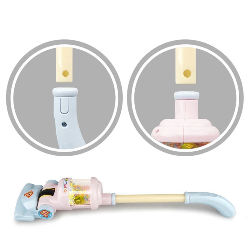 2x Kinder elektrische Staubsauger Spielzeug Simulation Vakuum fänger Kinder so tun, als würden sie Lernspiel zeug reinigen, blau