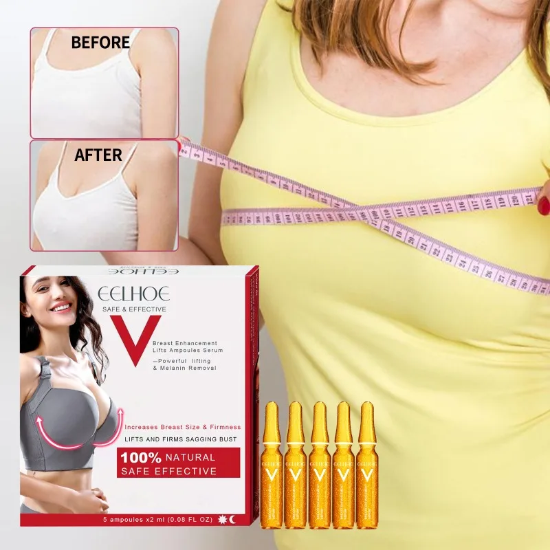 Breast Enhancement Lifts Ampoules Serum Powerful Lifting Melanin Removal Increases Breast Size Firms Sagging Plump Bust Essence