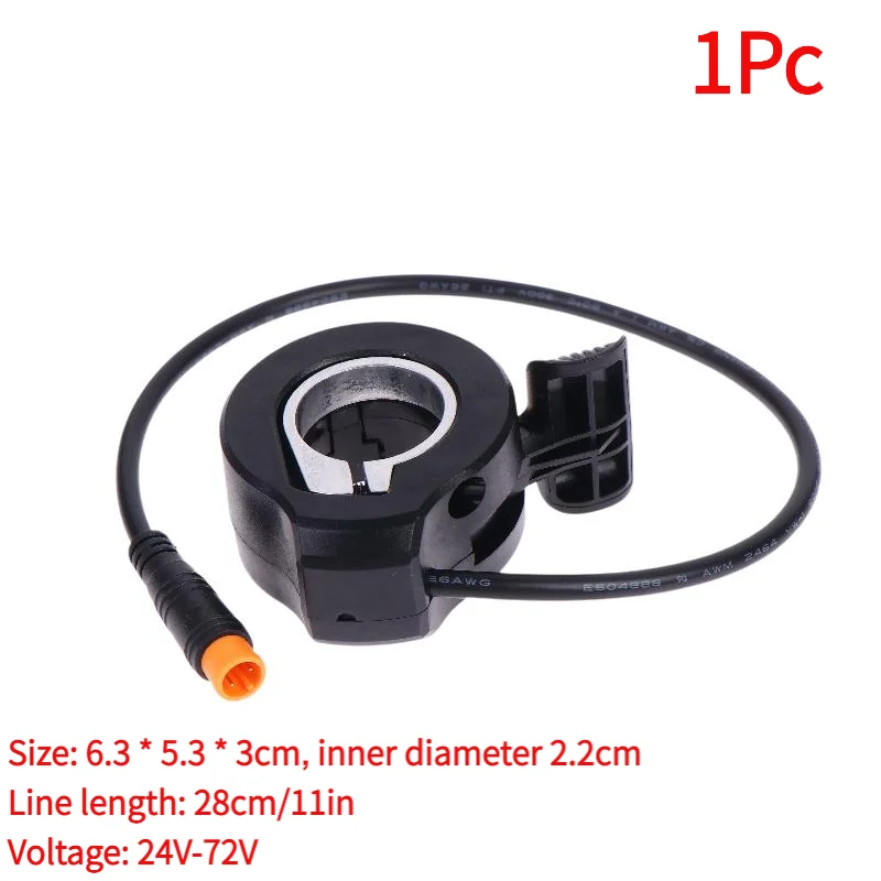 1Pc 130X Speed Connector Waterproof Thumb Throttle For Electric Scooter E-Bike Replacement Repair Parts.