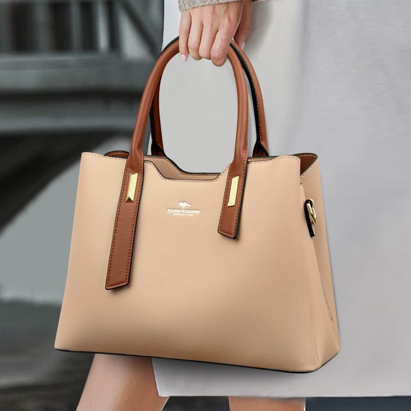 

Large Capacity Women's Handbag European & American Style Women's Crossbody Bag Leather Women's Shoulder Bag Casual Tote Bags