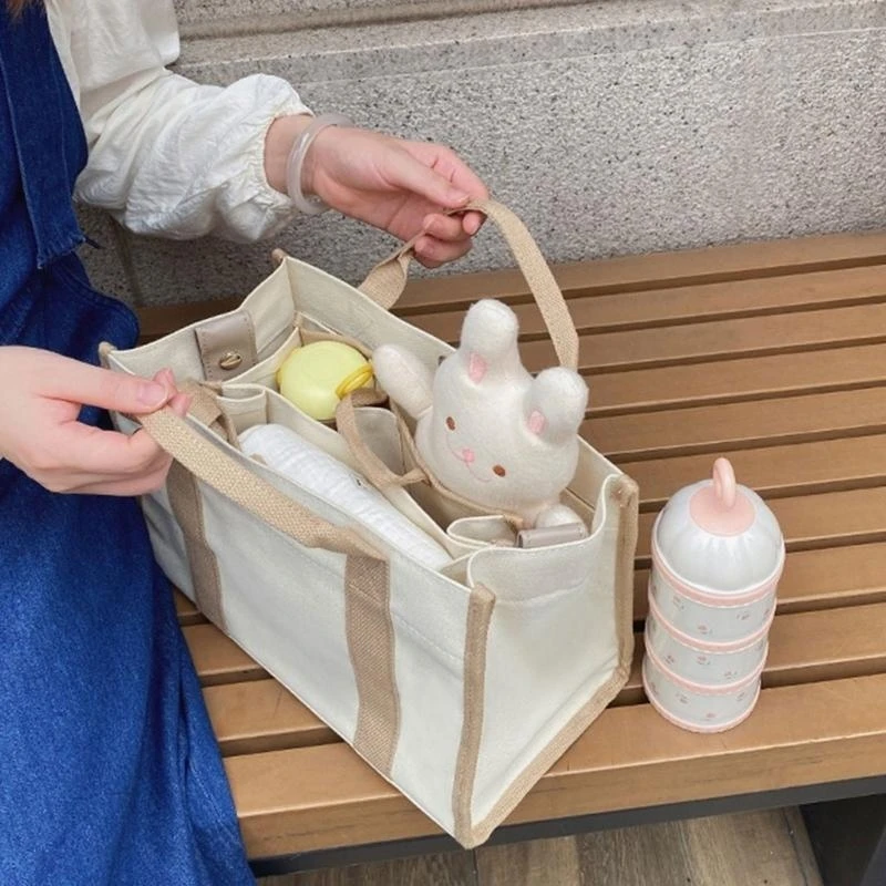 J15U Multifunction Diaper Bag Hand Bag with Multiple Compartments Fashionable Diaper Bag Large Capacity Storage Bag for Moms