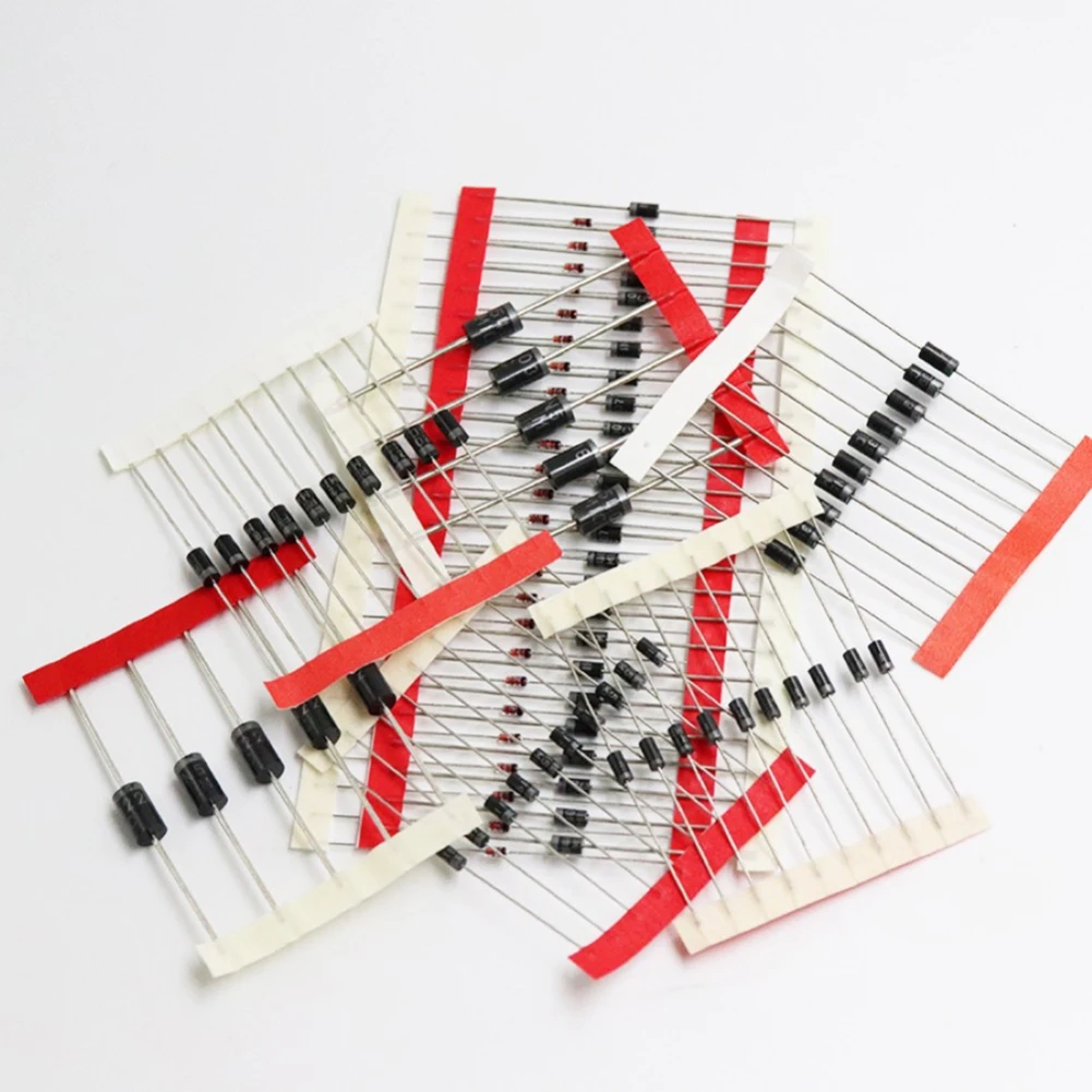 Practical Diodes Diode Set 30A 50V 8 Values New DO-41 FR107 For DIY 100pcs High Quality for kit Practical Diodes