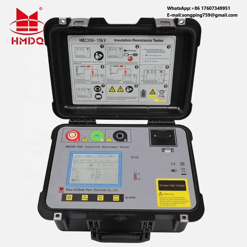 

10kv High Voltage Automatic Digital Ohm Meter Megameter Electrical Testing Meter Megohmmeter Insulation Resistance Tester