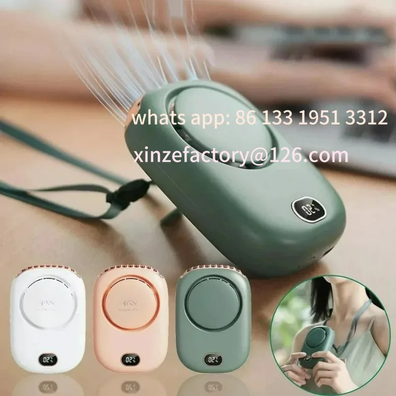 

Customizable New Mini Portable Fan Portable Rechargeable Bladeless Turbo Ultra Quiet Student Hand Held Fan Outdoor Sports Travel