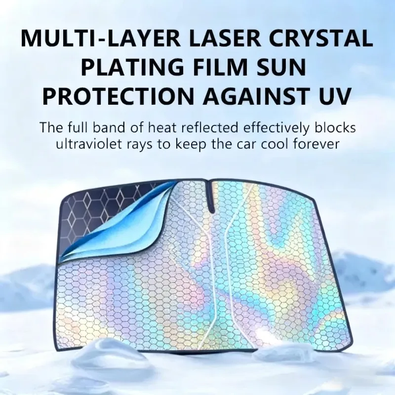 

Foldable Thickened Car Windshield Sunshade UV Reflective Heat Insulation Sun Protection Cover Universal Auto Accessory