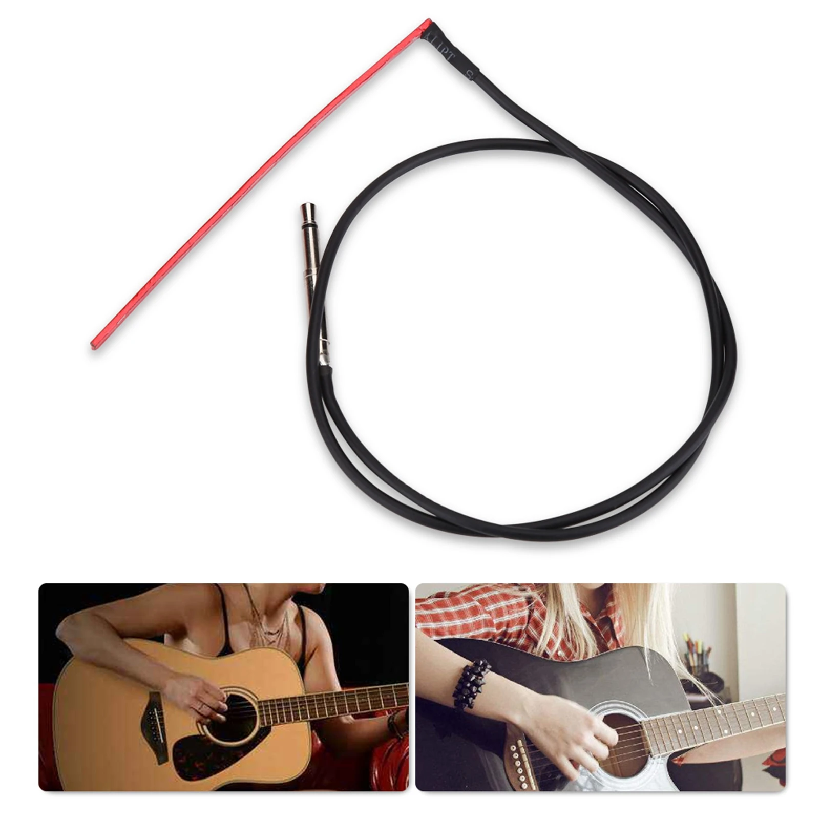Under Saddle Piezo Bridge Pickup Transducer with 2.5mm for Folk Guitar Bridge Pickup Guitar Piezo Pickup Piezo