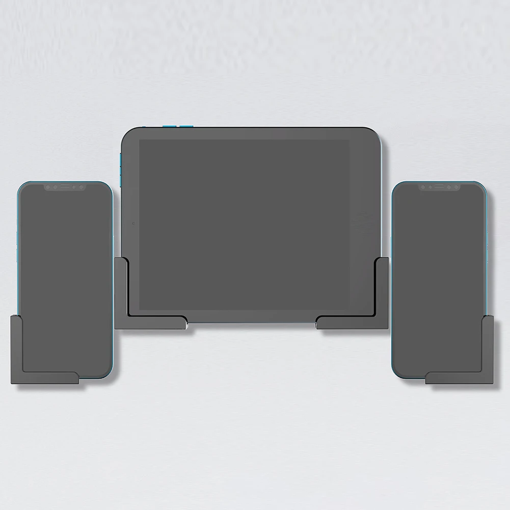 2 مجموعات العالمي جدار جبل هاتف لوحي شحن حامل حامل منظم الكابلات حامل لباد/آيفون 15/سامسونج/كيندل/القارئ الإلكتروني #3