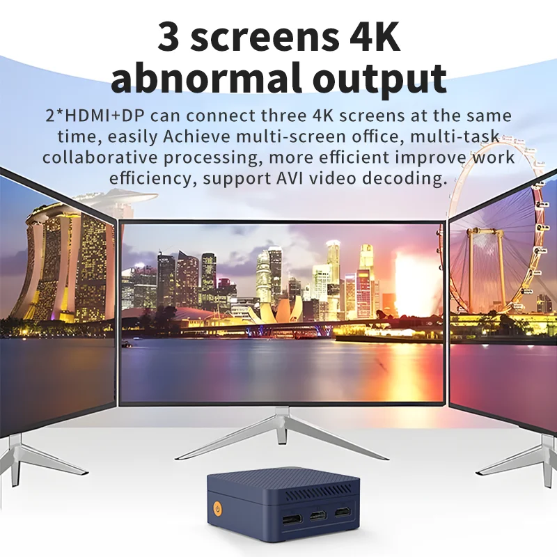 SZBOX S15 Twin Lake N150 كمبيوتر صغير Windows 11 Pro LPDDR5 12GB 512GB SSD Wifi BT5.2 RJ45 سطح المكتب مكتب كمبيوتر صغير ألعاب الكمبيوتر