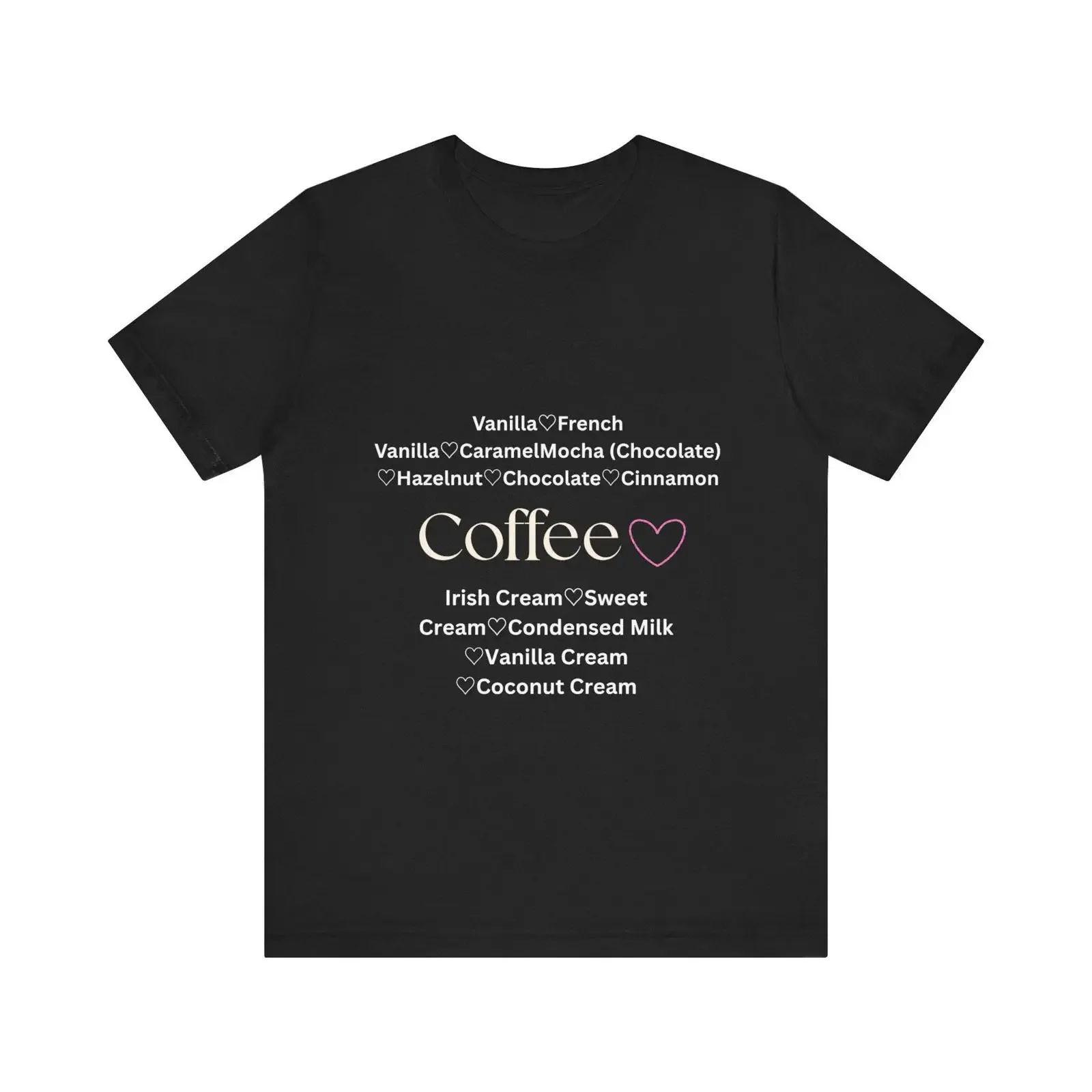 Coffee Lover T Shirt Vanilla Caramel Chocolate  vintage Washed Soft Comfortable Top For Everyday Wear fashion Stretched