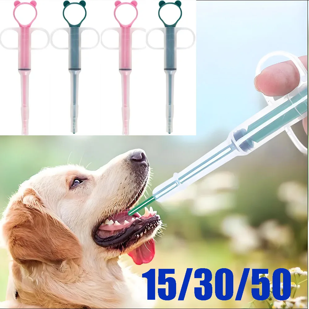Pet Medicine Feeder Dispenser Cat Tablet Syringe Feeder Soft Tip Multi-Purpose Feeder Cat Pill Shooter Pet Pills Applicator