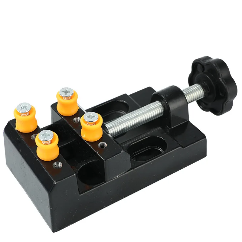 

Brand New Universal Jaw Universal Jaw Aluminum Alloy Bench Clamp Vise Compact Flat Tong Handheld Mm Support Range