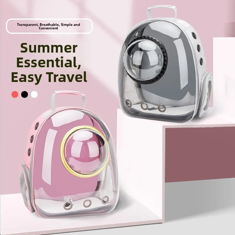

Large Capacity Backpack Portable Outdoor Pet Bag Breathable Double Shoulder Bag for Cats Traveling And Carrying Supplies