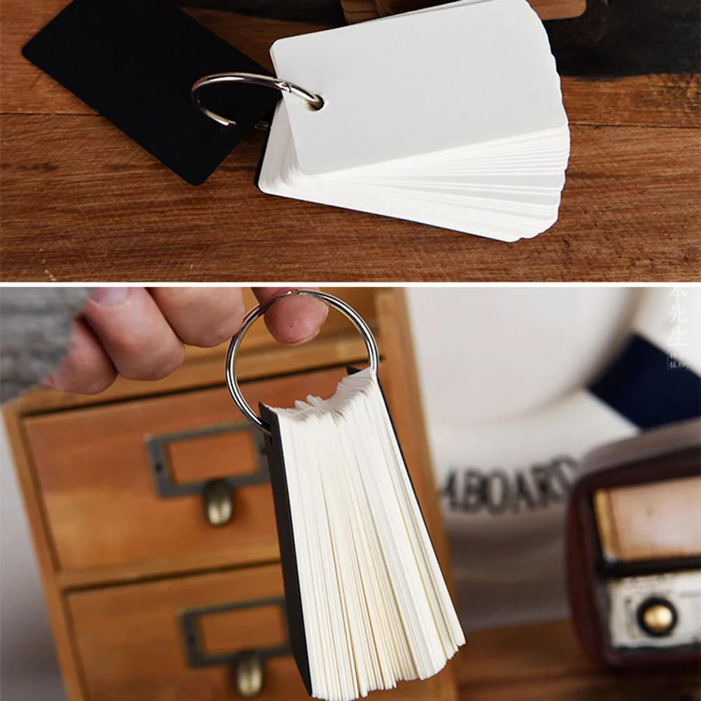 

4pcs Simple Notepad Portable Memory Creative Word Paper Book (100 Pieces/Book, White Kraft Paper, Yellow Kraft Paper