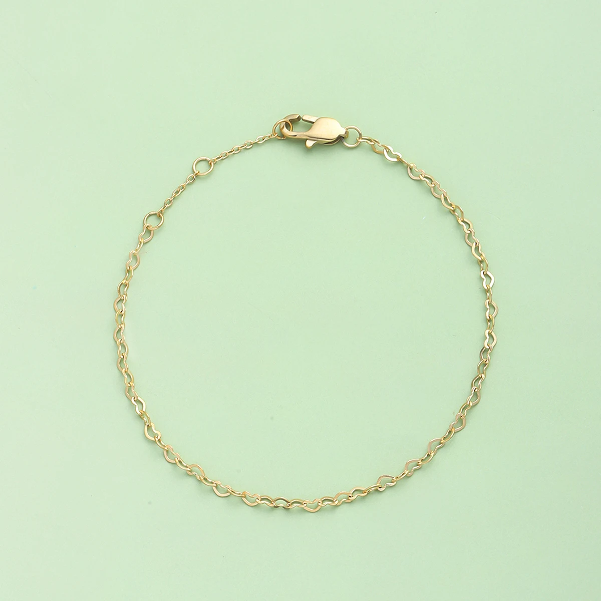 سوار من الفولاذ المقاوم للصدأ مطلي بالذهب عيار 14 قيراط - إكسسوار سلسلة ربط أنيق بسيط، هدية مثالية مع شحن سريع #6