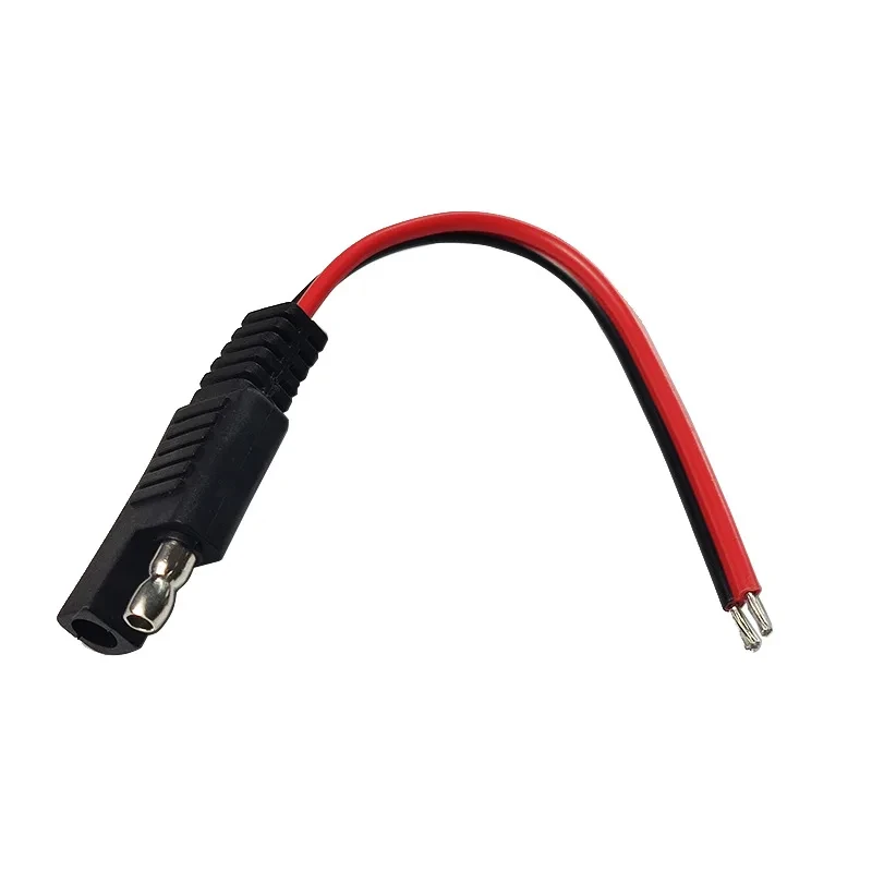 5PCS 15CM SAE 2 Pin Quick Connector Disconnect Plug 14AWG SAE Extension Cable Wire Harness for Motorcycle Solar Panel Connector image 4