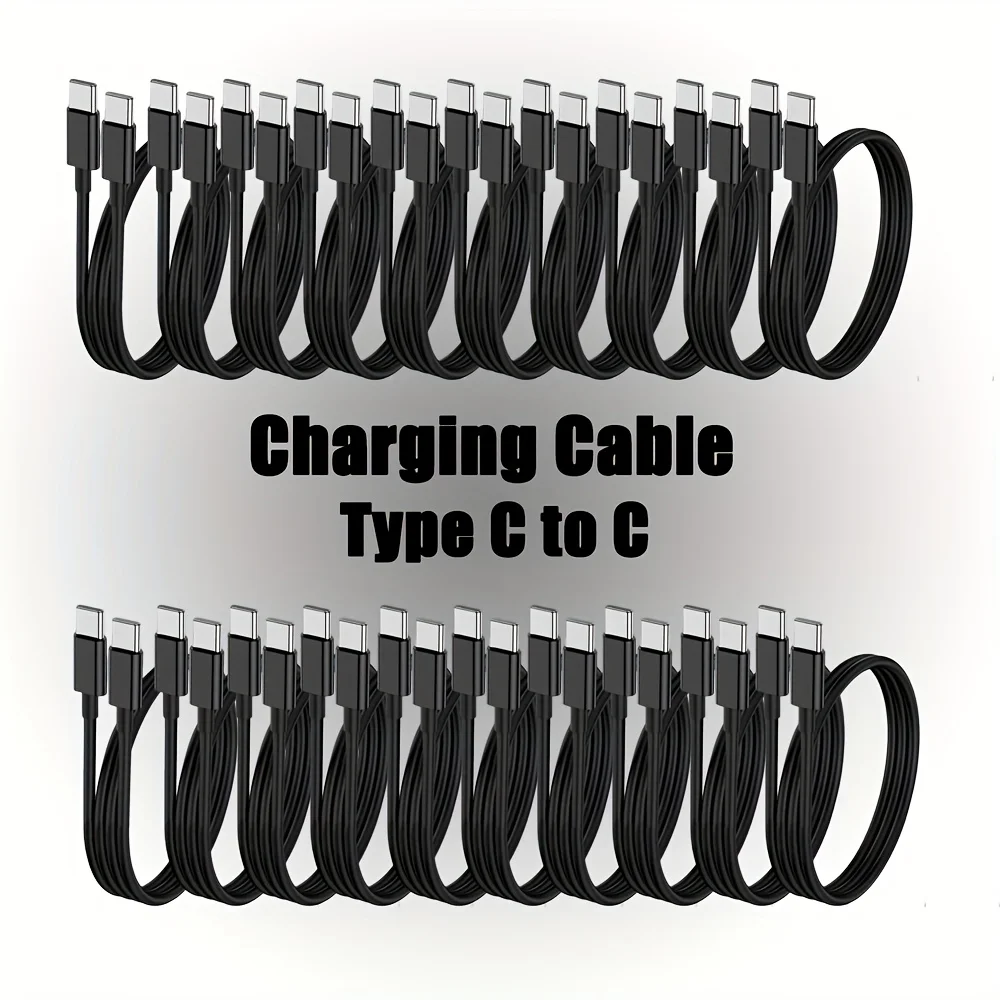 20pcs USB C to USB C Charging Cable, Type C to Type C Rapid for iphone 15/15 Pro/15 Pro Max/15 Plus for galaxy S22/S21/S20