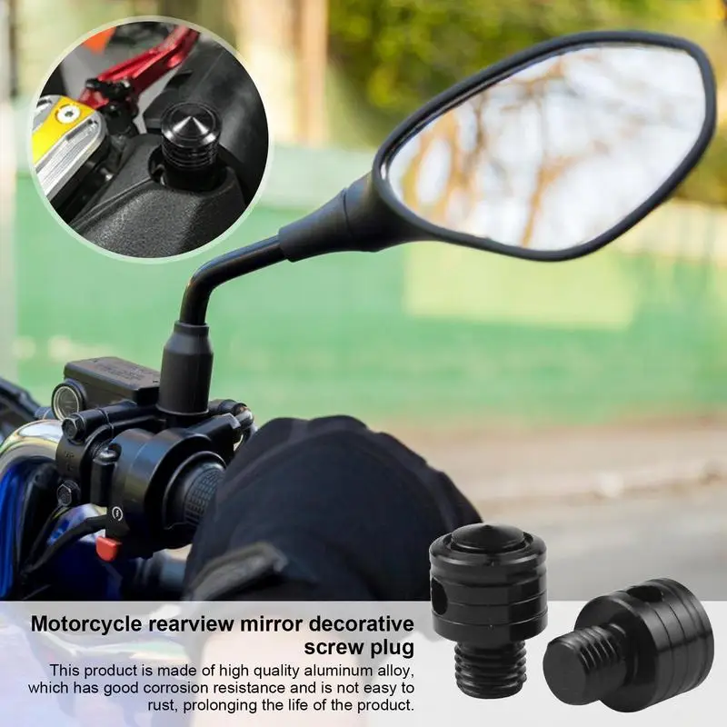 Mirror Hole Plugs For Motorcycle Rear View Mirror Hole Plugs Motorcycle Side Mirrors Accesorios Screw Decorative Bolt Universal