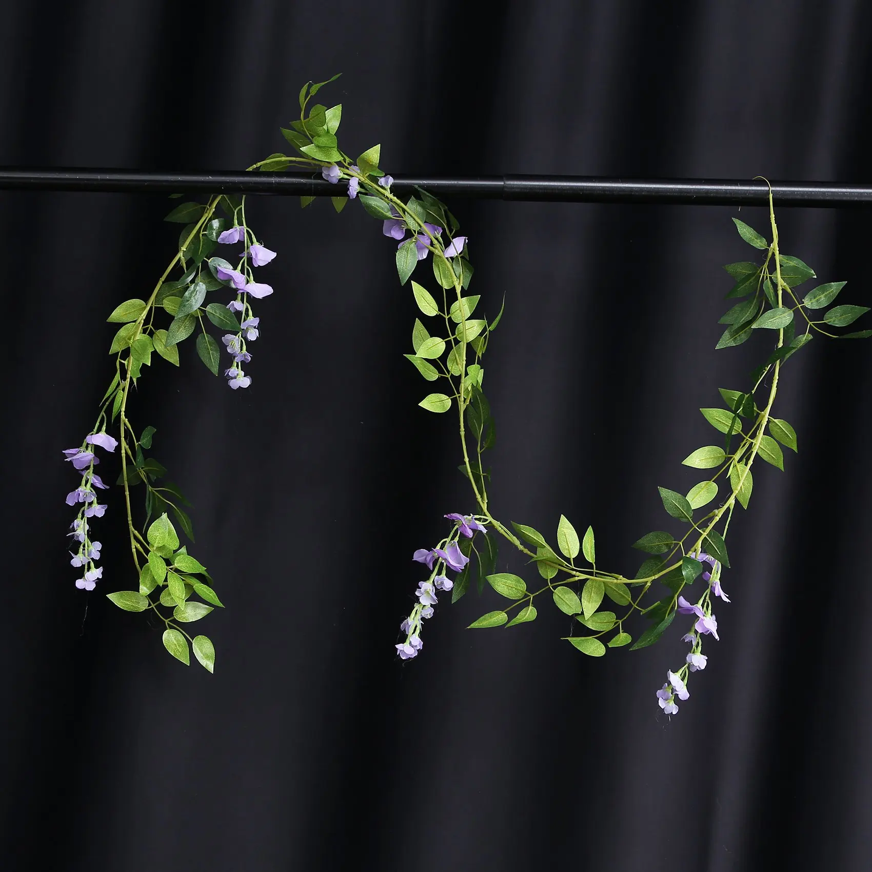 LICE-2 pezzi 7 piedi/pz vite di glicine artificiale, ghirlanda di fiori glicine vite rattan fiori appesi per cerimonia all'aperto