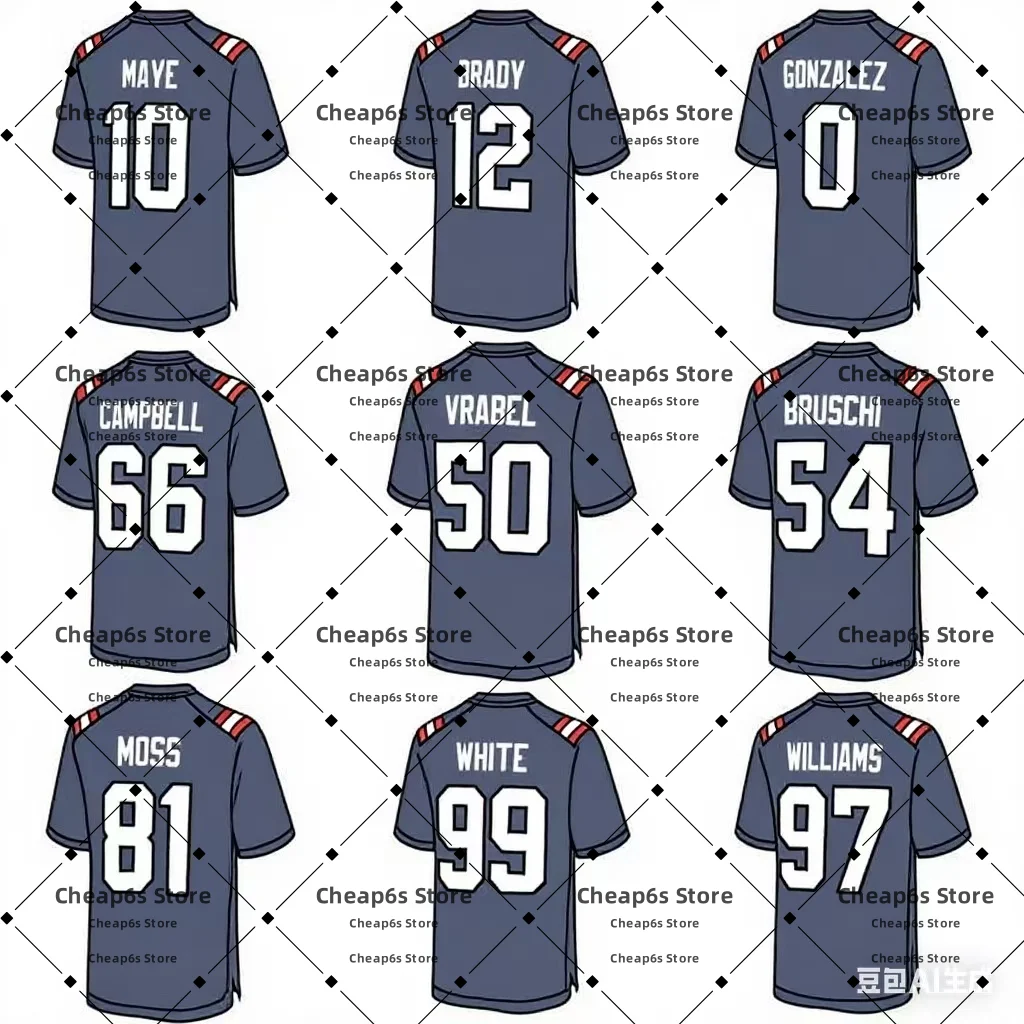 

High Quality Stitched New England American Football Jersey Drake Maye Stefon Diggs Christian Gonzalez Football Uniform