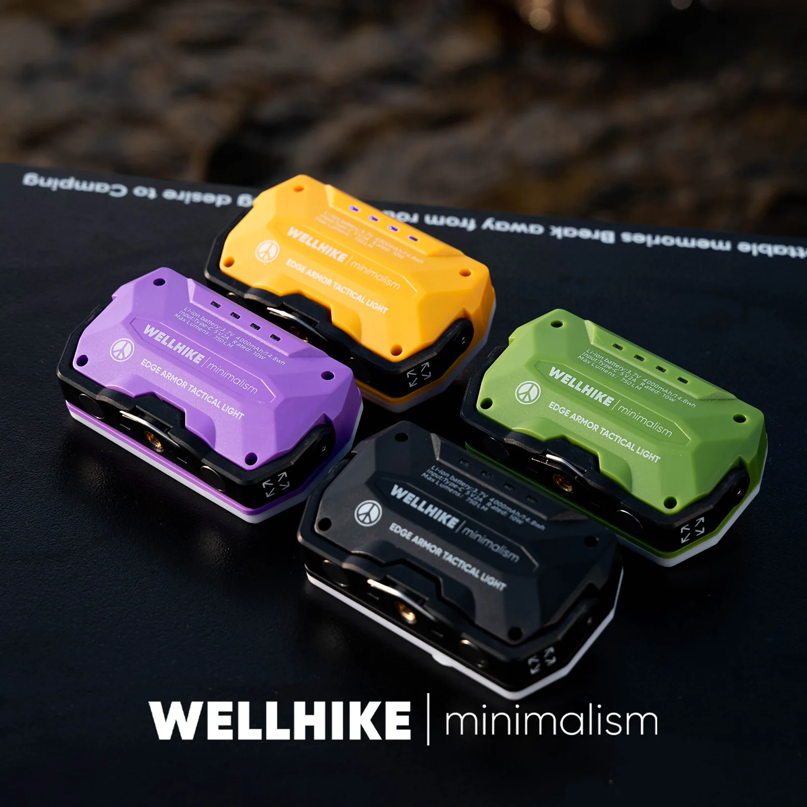 Ribbed Cabin Roof Light 750lm Strong Light Lighting Magnetic Card Led Long Battery Life Camping Field Light