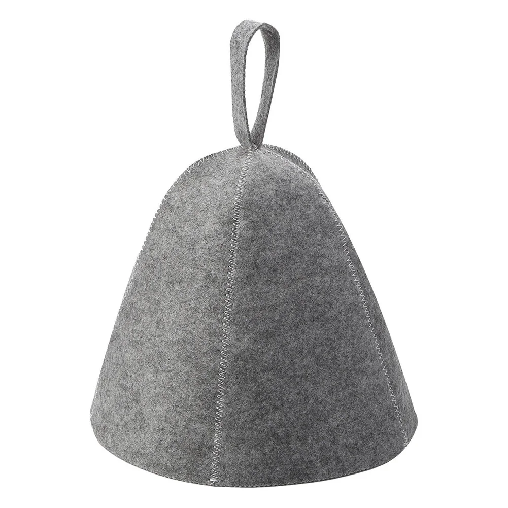 Sauna Hat Thicken Wool Felt Sauna Hat Anti Heat Hair Protection Hats Spa Sauna Hat Russian Style Sauna Bathroom Accessories