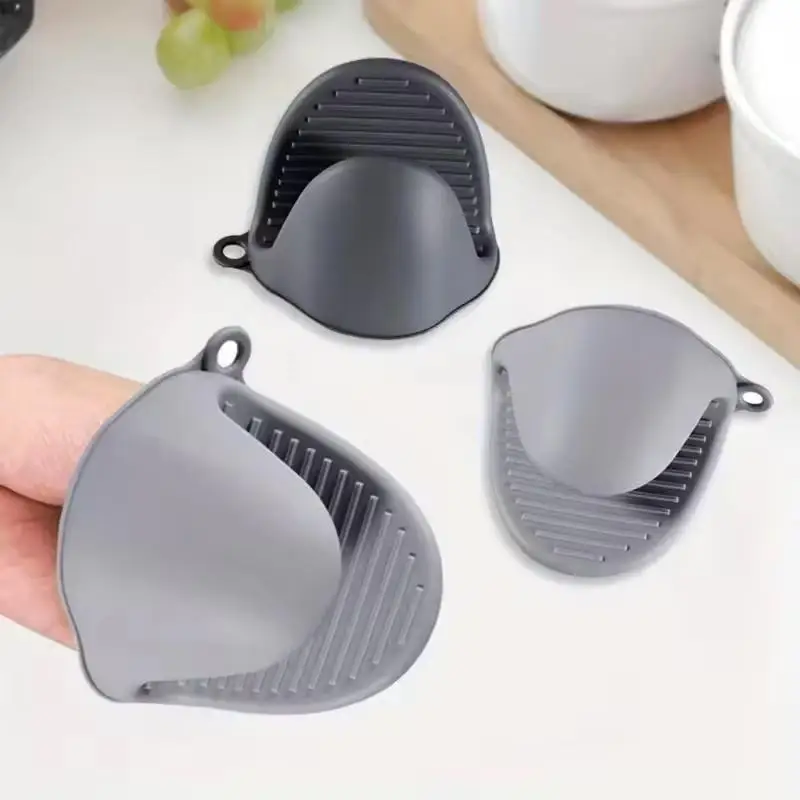 

2pcs Oven Mitts Silicone Heat Resistant Pinch Mitts Anti Scalding Non Slip Gloves Clips Pot Holder Cooking Baking Oven Mitts
