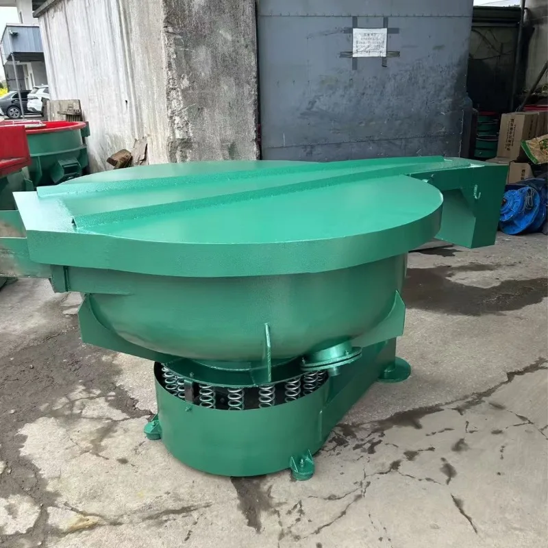 Splash-proof polishing machine, stainless steel deburring automatic discharge finishing machine