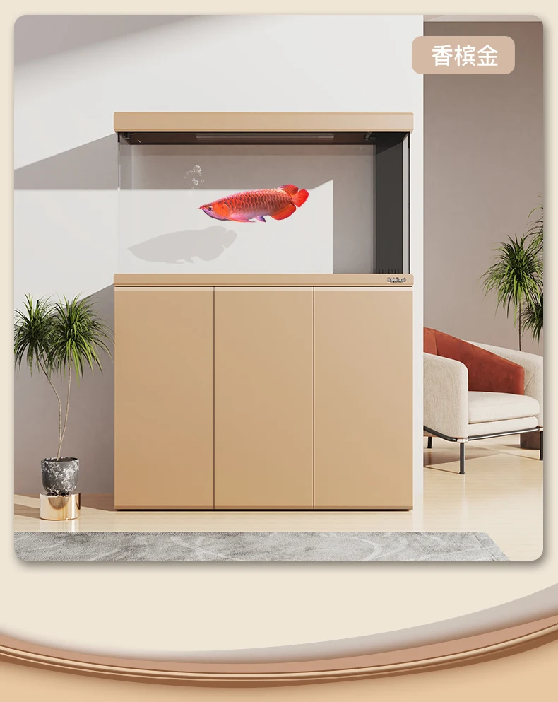 Aquarium Living Room Glass Ultra White Tank Large, Medium And Small Professional Bottom Filter Aquarium Ecological Dragon Fish T