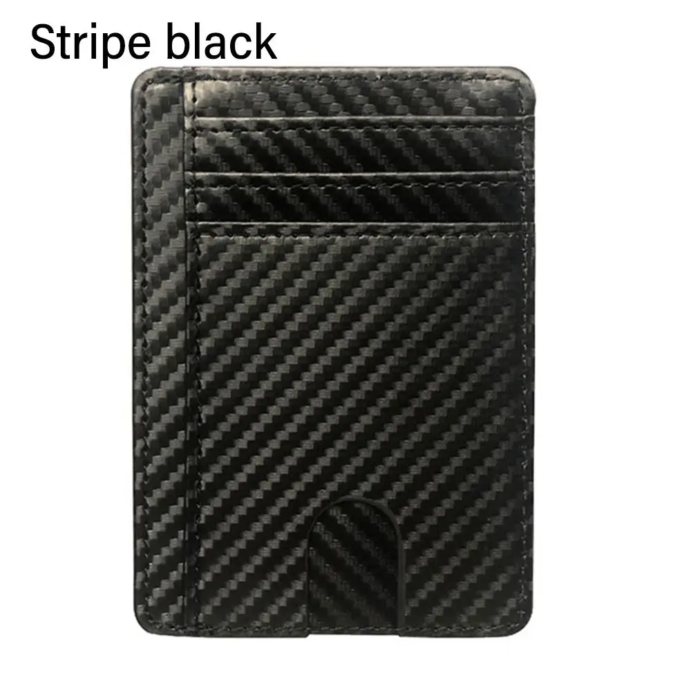 

Men Women Slim Money Case Cover Mini Purse RFID Blocking Leather Wallet ID Card Holder 8 Slot