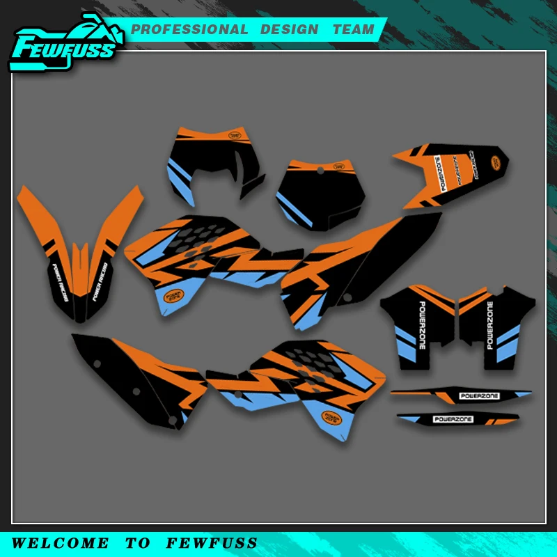 

Fewfuss для KTM SX SXF 2007 2008 2009 2010 EXC EXCF 125 250 300 450 2008 2009 2010 2011 мотоциклетные графические наклейки наклейки