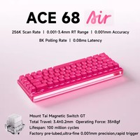 MCHOSE Ace 68 Air Magnetic Axis Mechanical Keyboard Wired GASKET RGB 0.001mmRT Low Latency Customized Hot Swap E-sport Keyboard