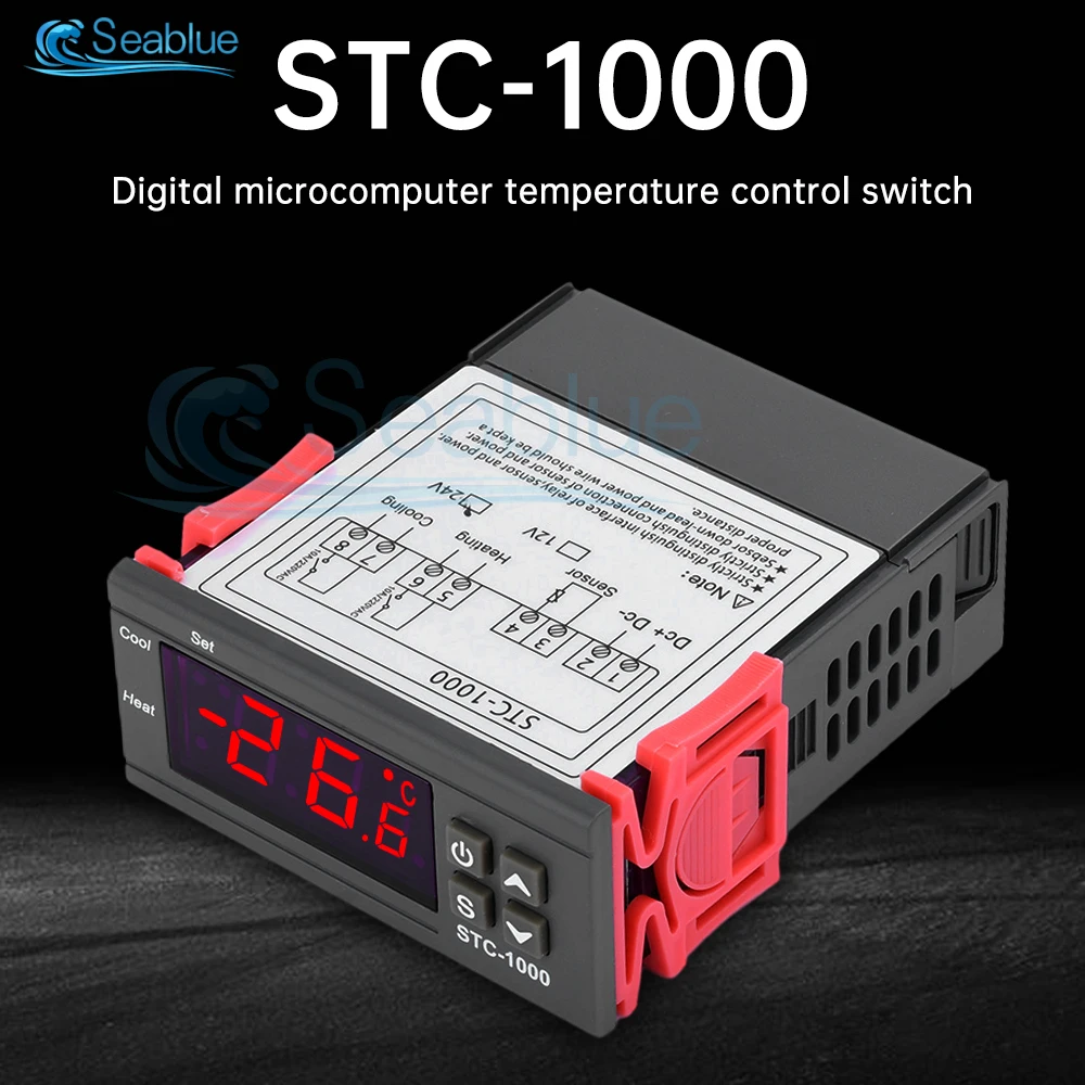 STC-1000 STC 1000 LED Digital Temperature Controller Thermostat Thermoregulator Incubator Heating Cooling 12V 24V 110V 220V