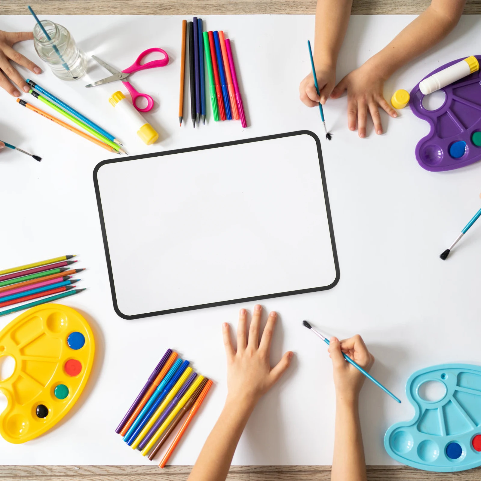 Multifunctional Magnetic Whiteboard Small Dry Erase Erasable Writing Board For Abs Material Reusable Drawing