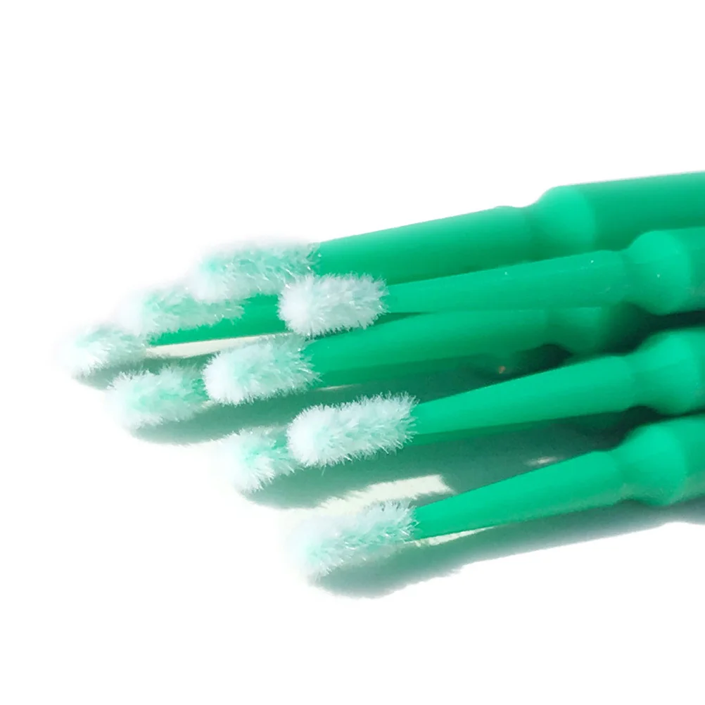 Coton-tige jetable pour cils, 100 pièces, Micro applicateur, brosses taille L, vert foncé, retrait d'extension précis, outils de maquillage