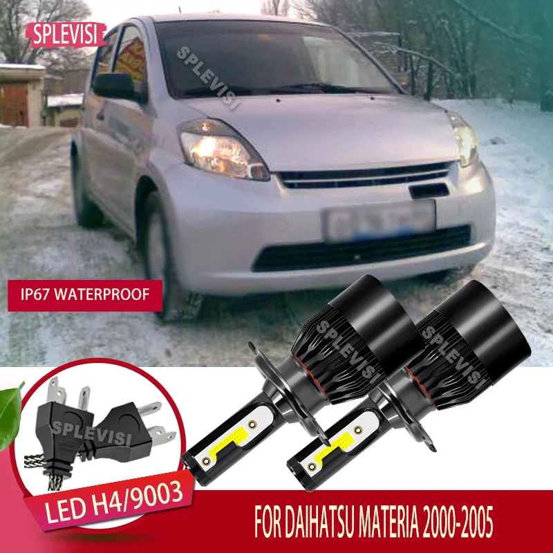 

2pcs 6000K LED Bulbs Car Headlight Automotive Lights, Easy Installation For DAIHATSU MATERIA 2000 2001 2002 2003 2004 2005