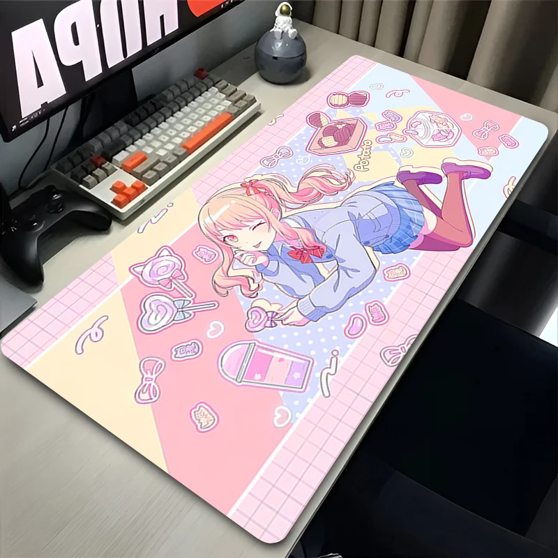 Project SEKAI Mouse pad Kawaii non-slip rubber large table pad computer accessories keyboard pad Anime Game PC carpet Mousepad