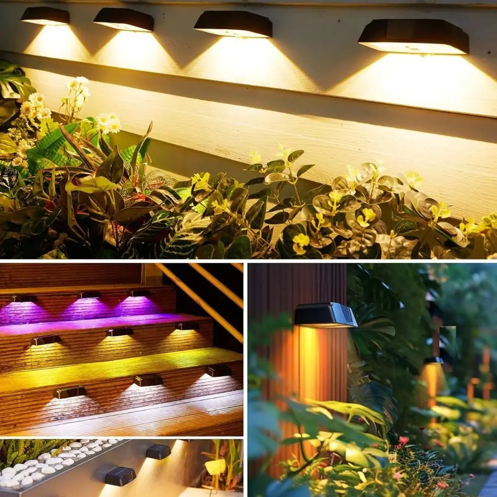 

Waterproof Solar Powered Wall Lights IP Waterproof Rustproof Solar Outdoor Wall Lamp Ambient Lighting Decorative
