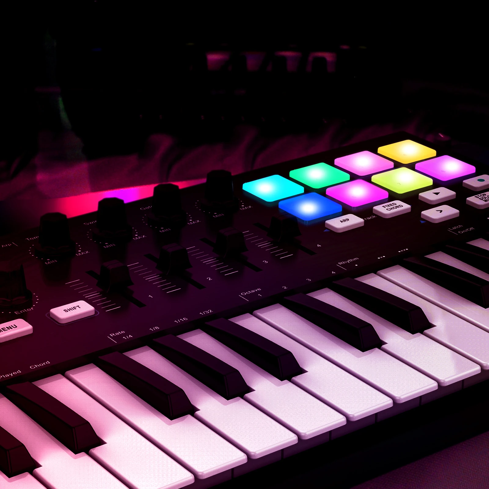 WORLDE Panda MINI II 25-Key USB MIDI Keyboard Controller MIDI