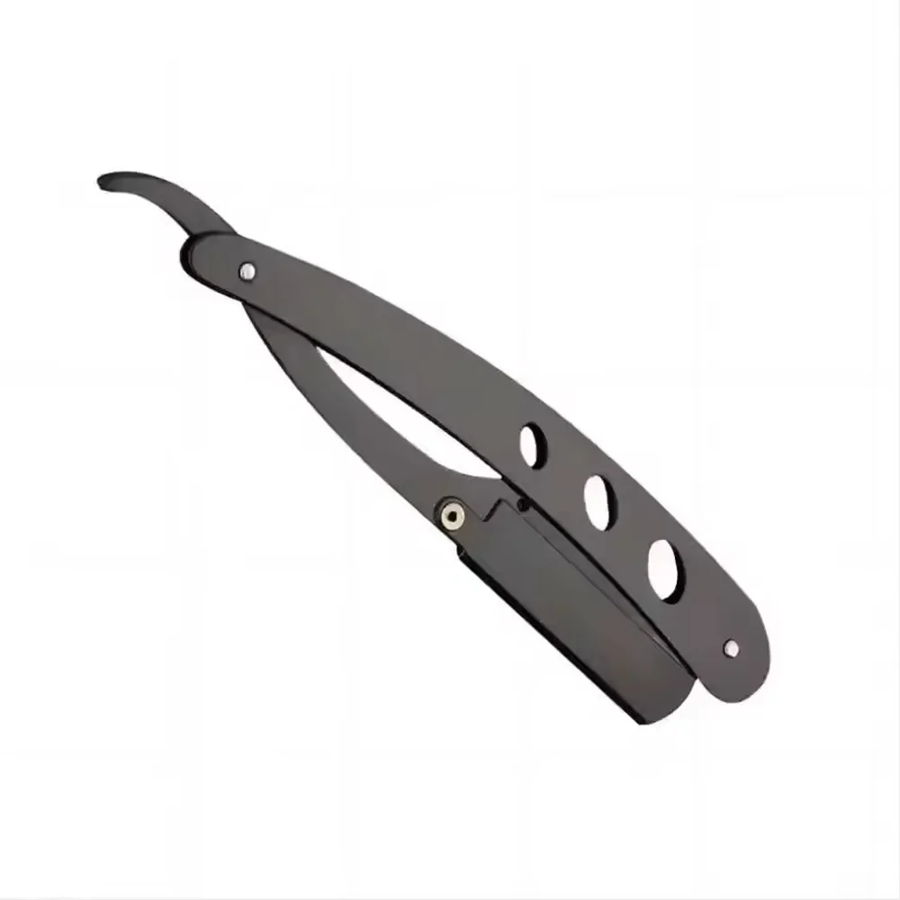 Barbershop All-Steel Razor Stainless Steel Trimmer Manual Knife Holder Razors Hairdressing Shaving Face Trimming Knife Holder