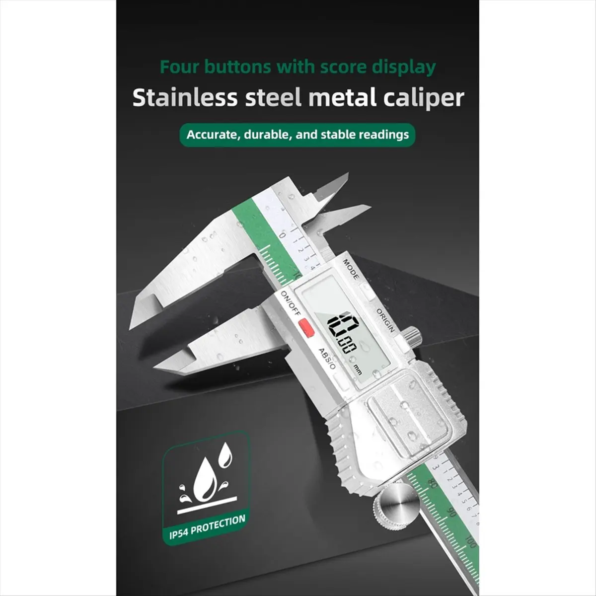 【3362 Popular】150mm Stainless Steel Caliper Zero Setting 0.01mm High 6-Inch for Mechanical Components Measure