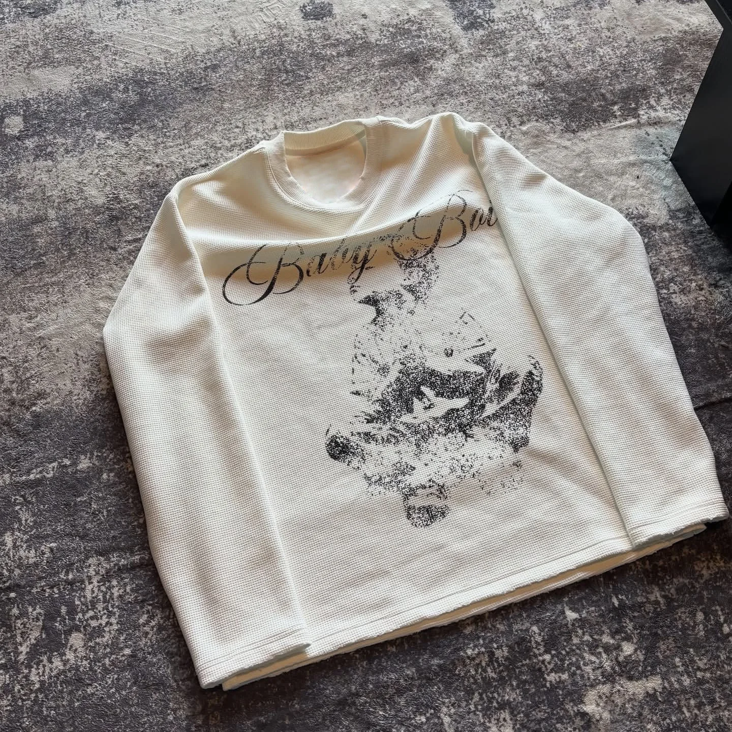 European And American Ins New Autumn Round Neck Pullover Print Gothic Dark High Street American Retro T-shirt Wholesale Y2k
